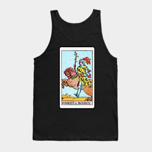 Card #33 - Knight Of Wands - Rider Waite Smith Tarot Tank Top